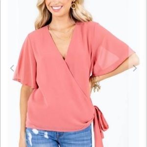 Bella Ella Boutique Sweet Success Wrap Top
